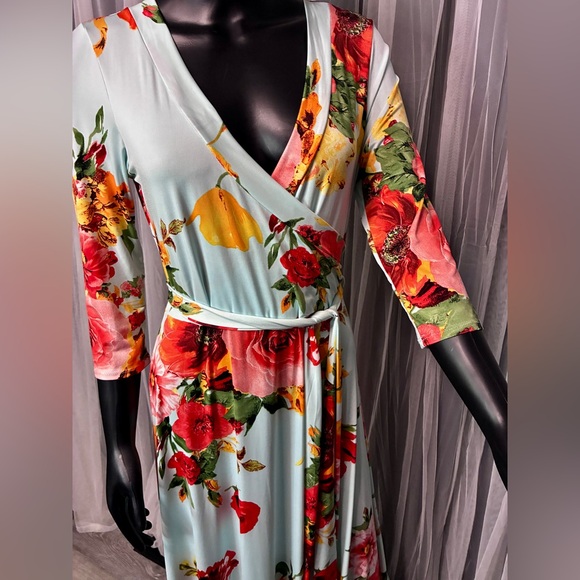Love Kuza Floral Long Sleeve Maxi Dress - Picture 4 of 7